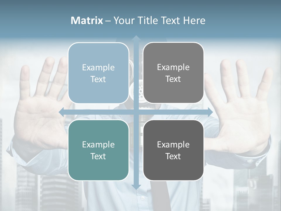 Man Face Rubber PowerPoint Template