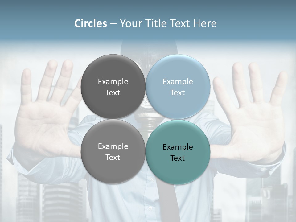 Man Face Rubber PowerPoint Template