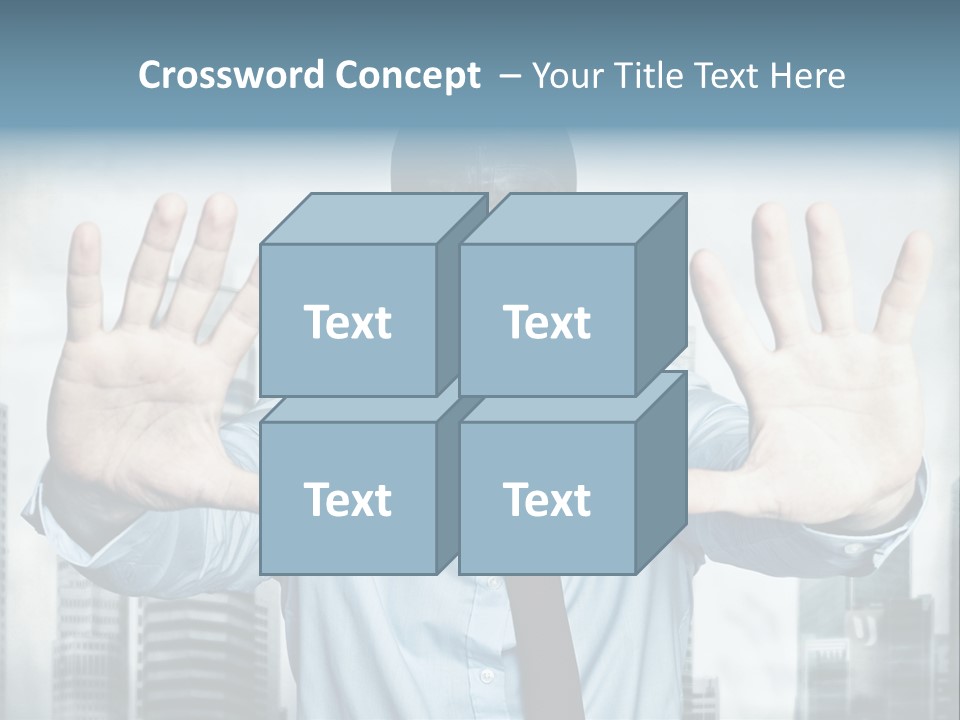 Man Face Rubber PowerPoint Template