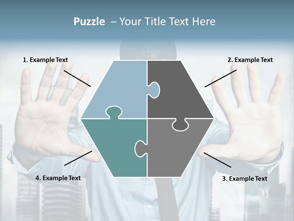 Man Face Rubber PowerPoint Template