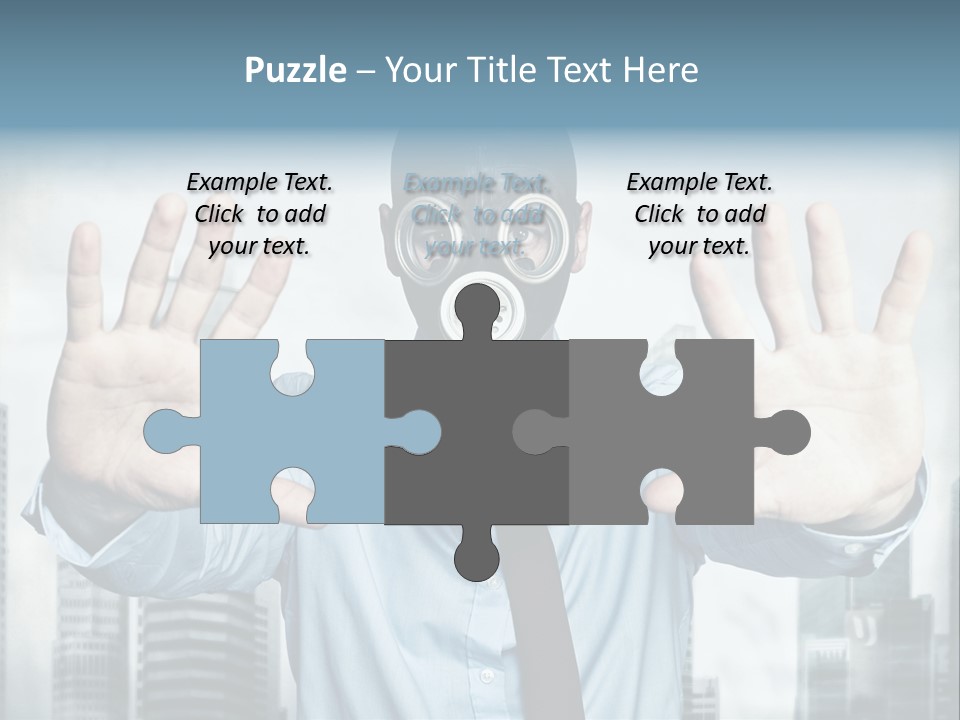 Man Face Rubber PowerPoint Template