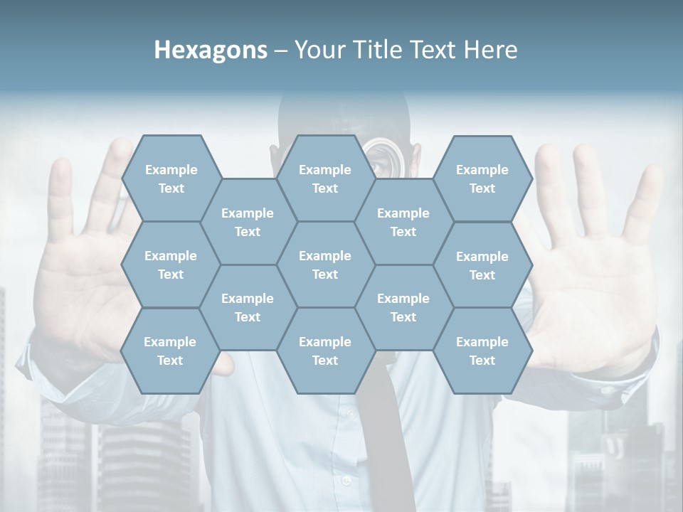 Man Face Rubber PowerPoint Template