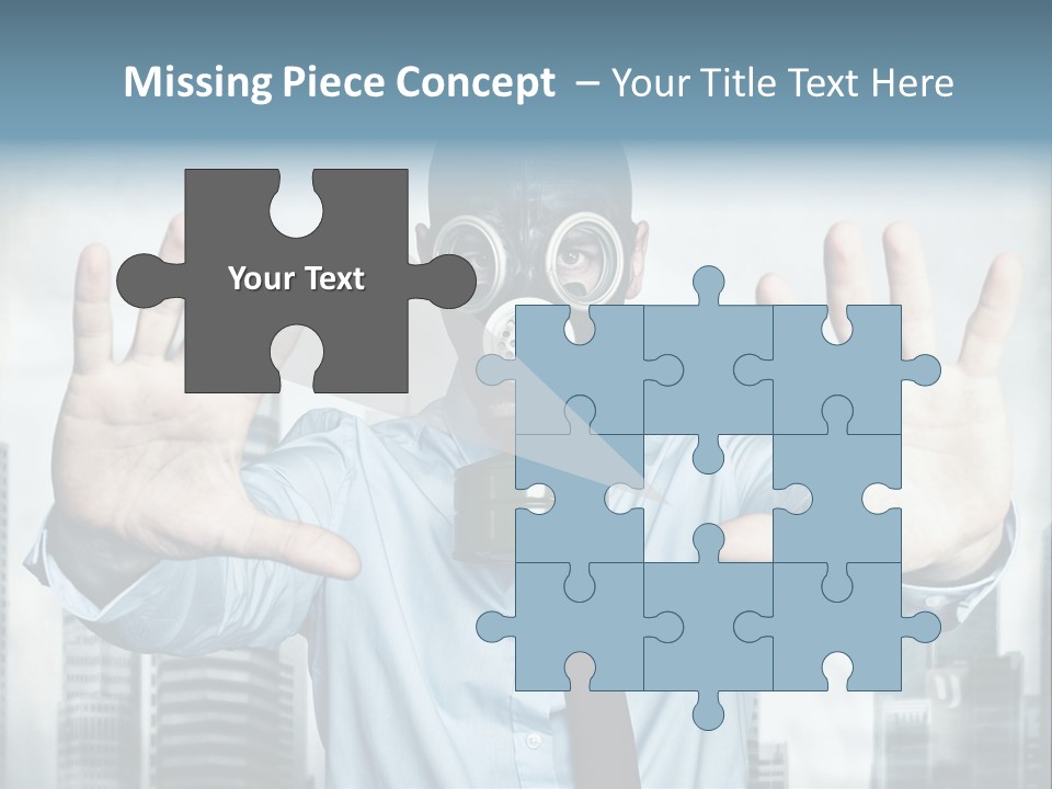 Man Face Rubber PowerPoint Template