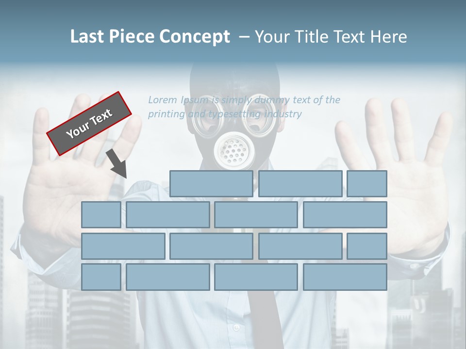 Man Face Rubber PowerPoint Template