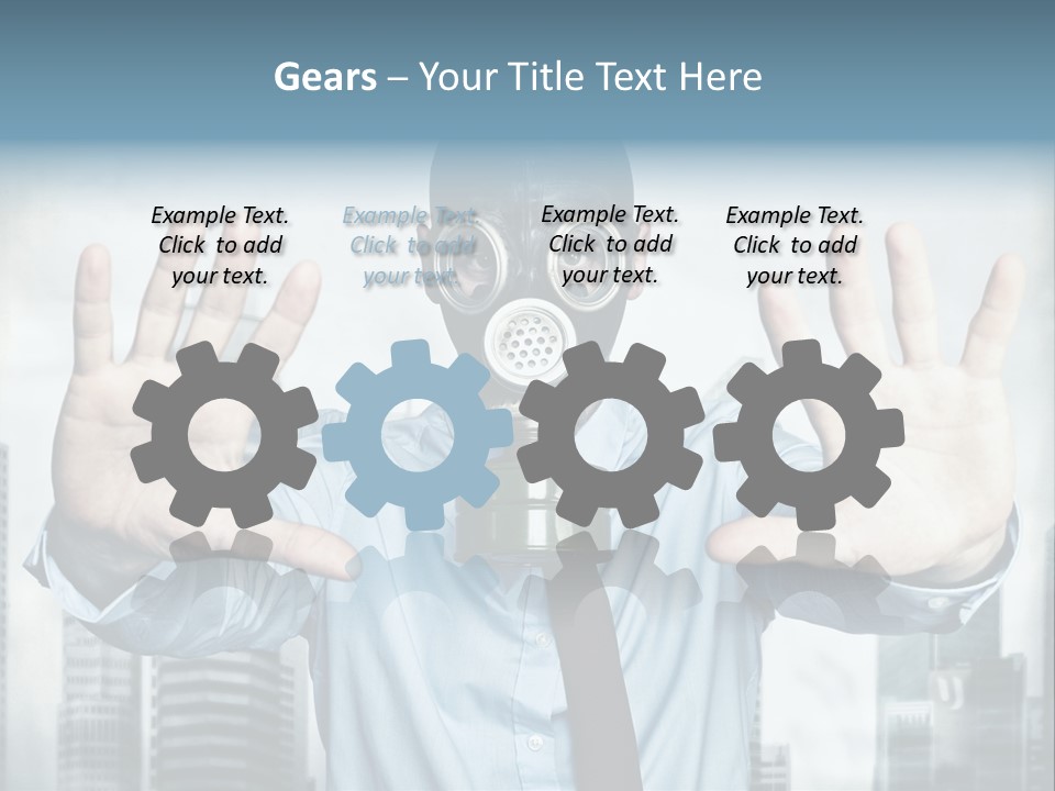 Man Face Rubber PowerPoint Template