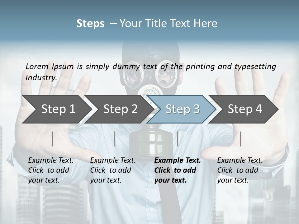 Man Face Rubber PowerPoint Template