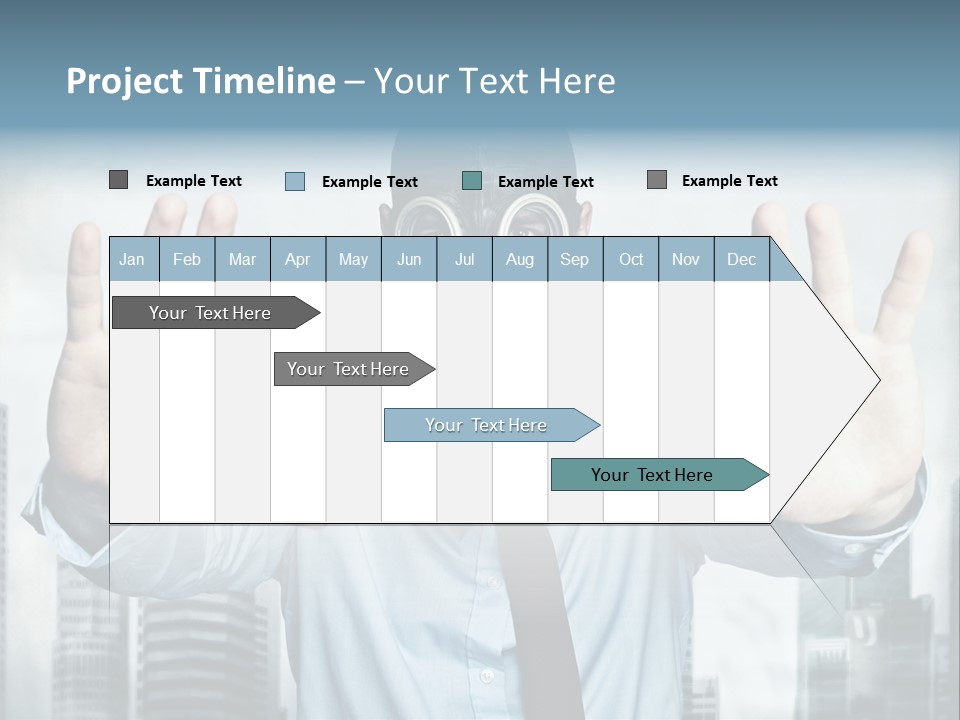 Man Face Rubber PowerPoint Template