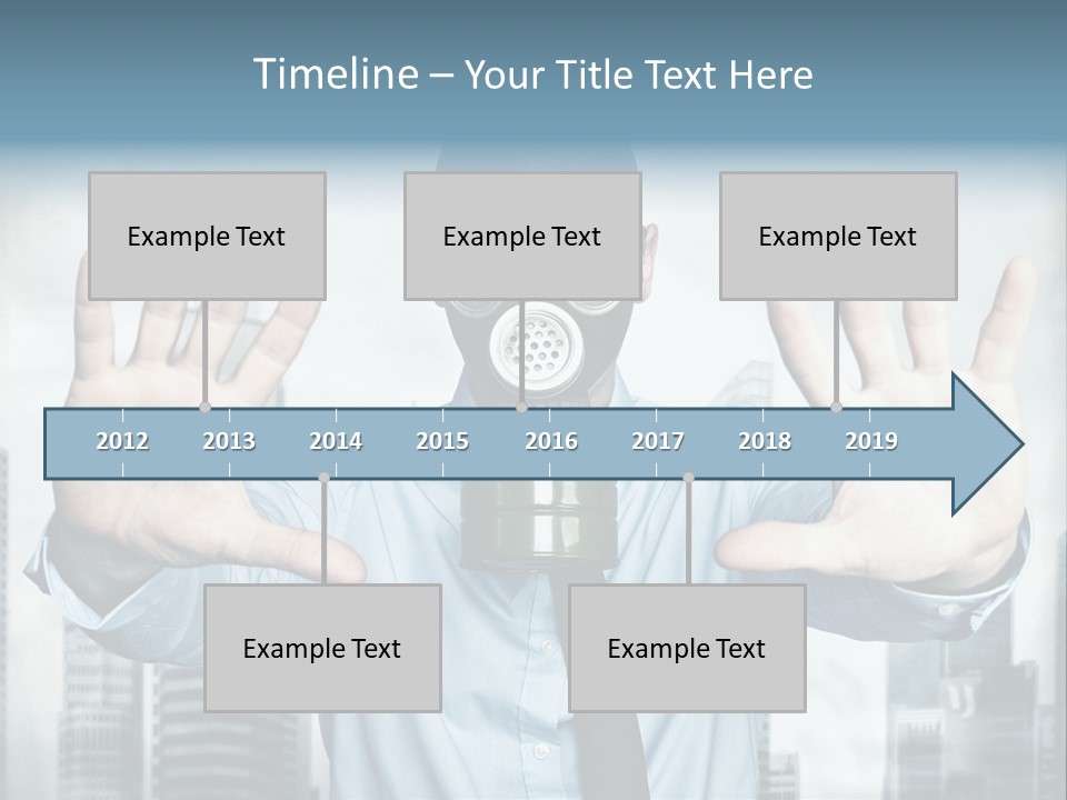 Man Face Rubber PowerPoint Template