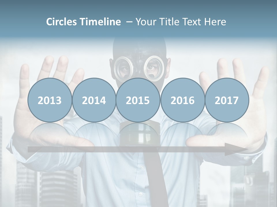 Man Face Rubber PowerPoint Template