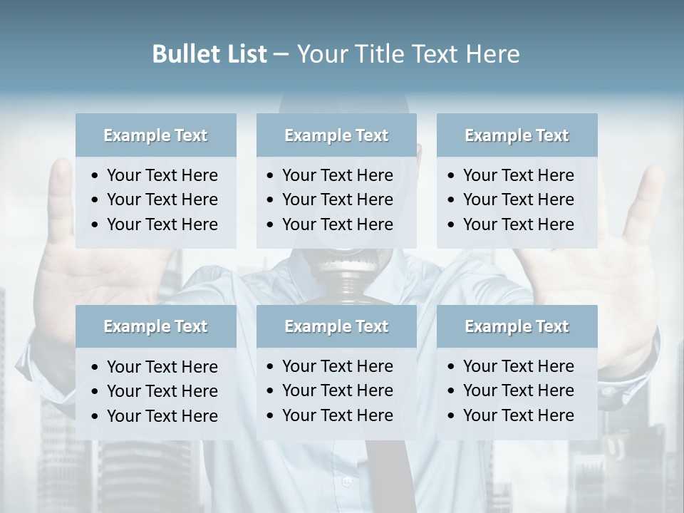 Man Face Rubber PowerPoint Template