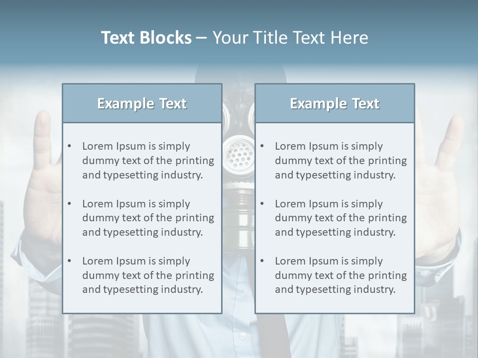 Man Face Rubber PowerPoint Template