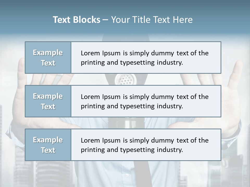 Man Face Rubber PowerPoint Template
