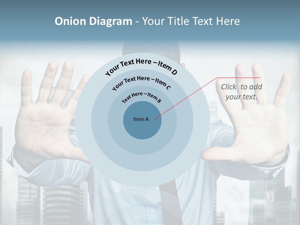 Man Face Rubber PowerPoint Template