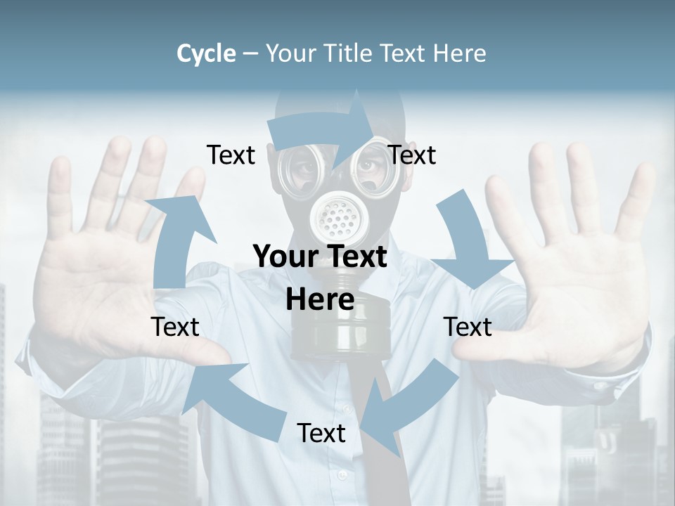 Man Face Rubber PowerPoint Template