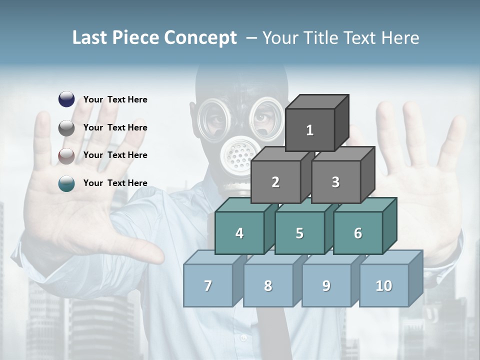 Man Face Rubber PowerPoint Template