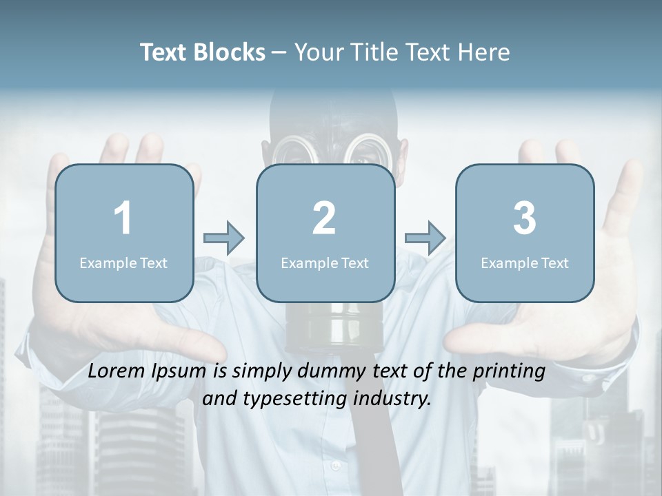 Man Face Rubber PowerPoint Template
