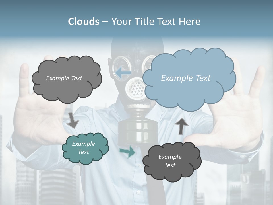 Man Face Rubber PowerPoint Template