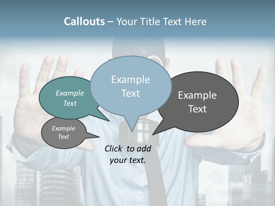 Man Face Rubber PowerPoint Template