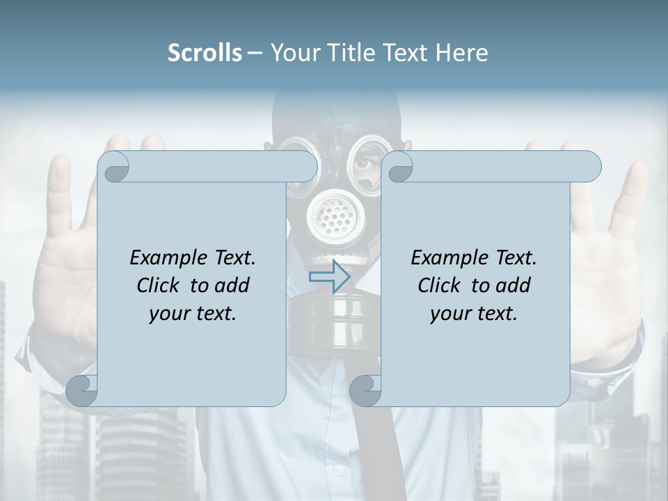 Man Face Rubber PowerPoint Template
