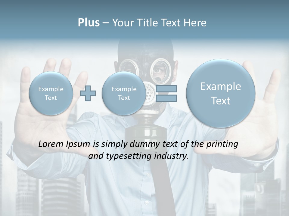 Man Face Rubber PowerPoint Template