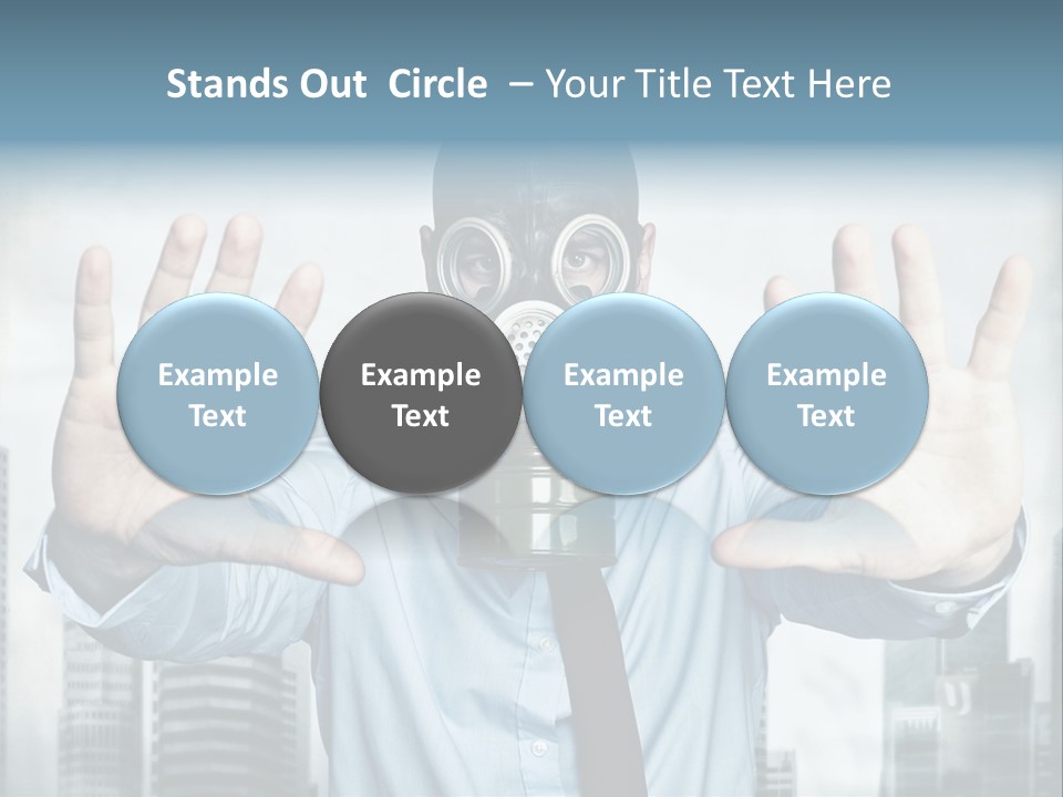 Man Face Rubber PowerPoint Template