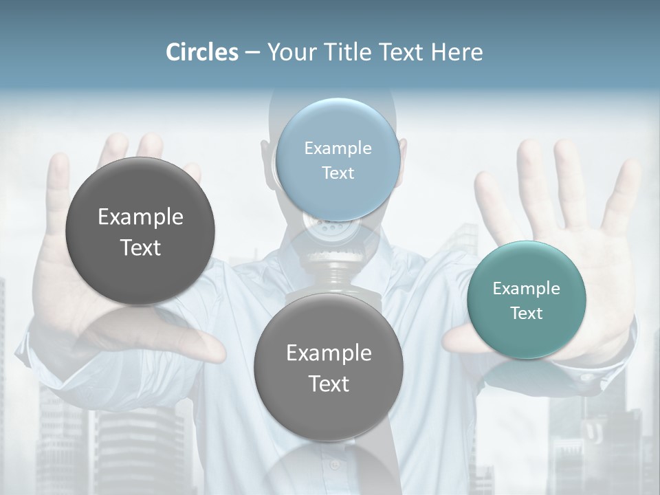 Man Face Rubber PowerPoint Template