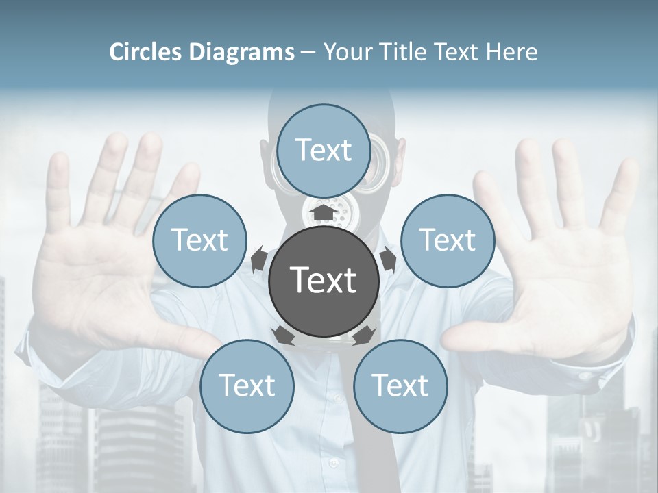 Man Face Rubber PowerPoint Template