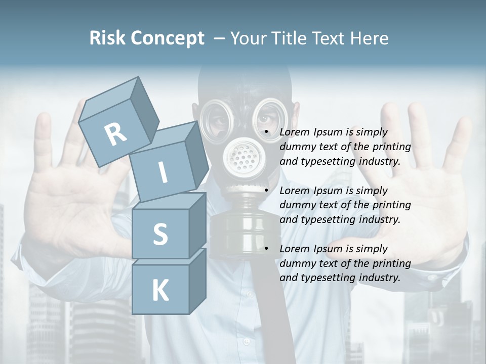 Man Face Rubber PowerPoint Template