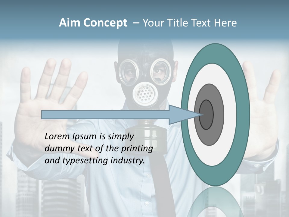 Man Face Rubber PowerPoint Template