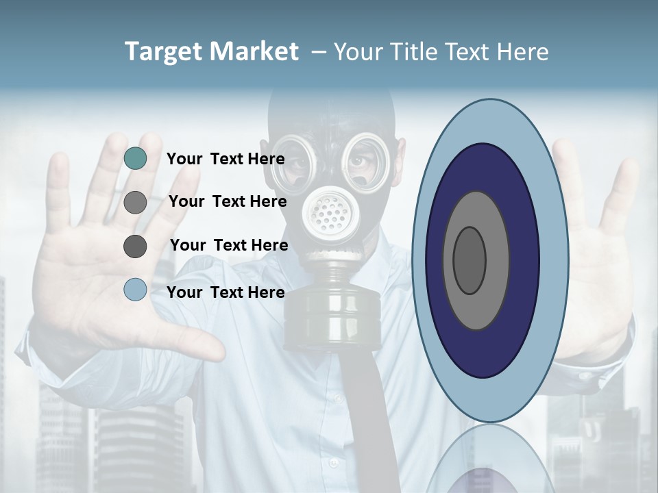 Man Face Rubber PowerPoint Template