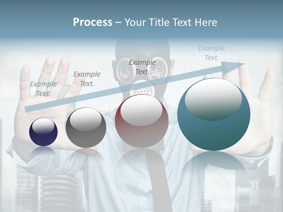 Man Face Rubber PowerPoint Template