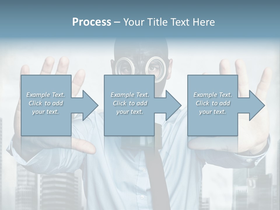 Man Face Rubber PowerPoint Template