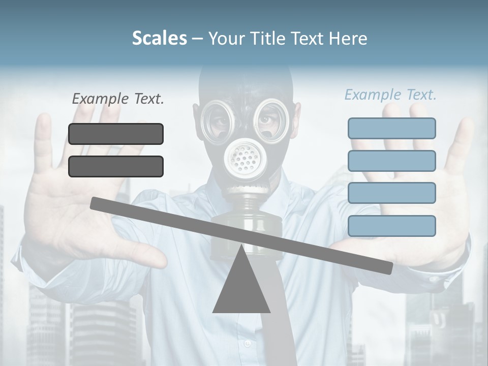 Man Face Rubber PowerPoint Template