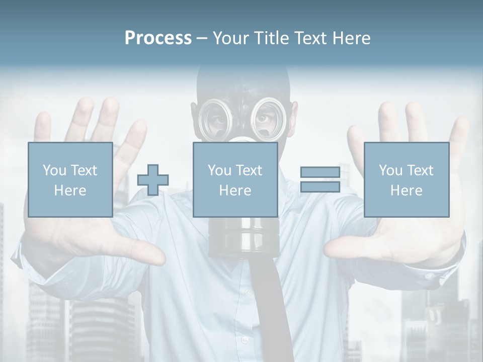 Man Face Rubber PowerPoint Template