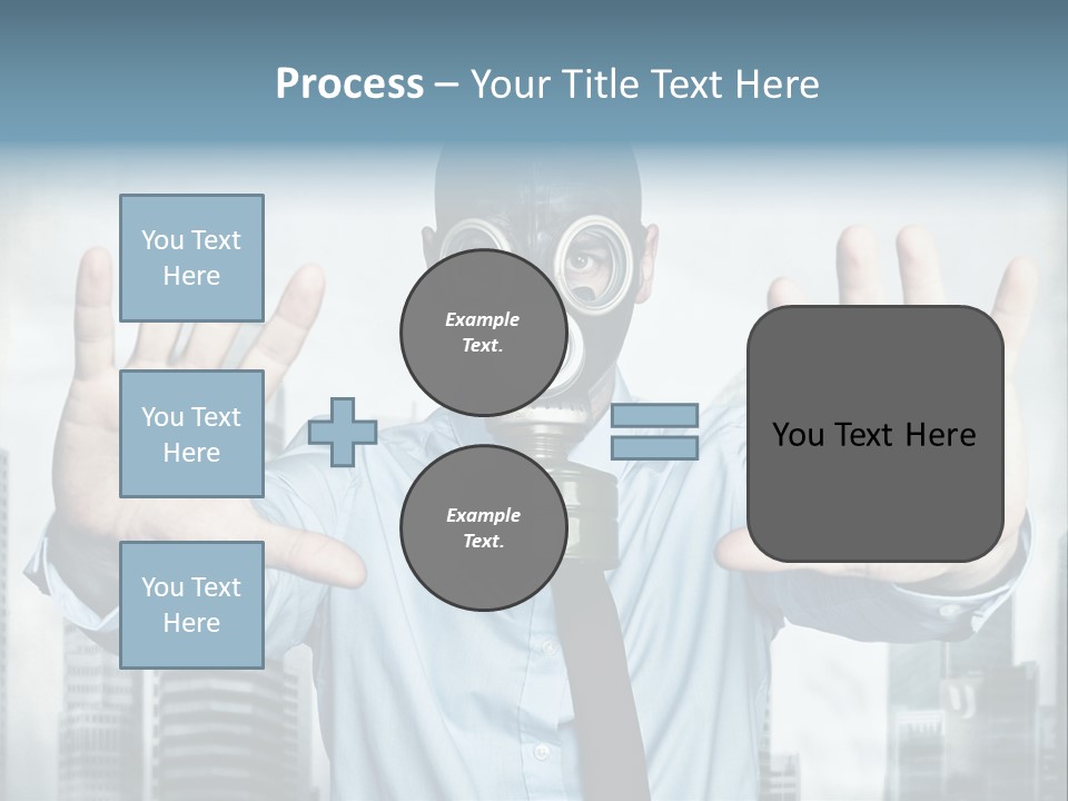 Man Face Rubber PowerPoint Template
