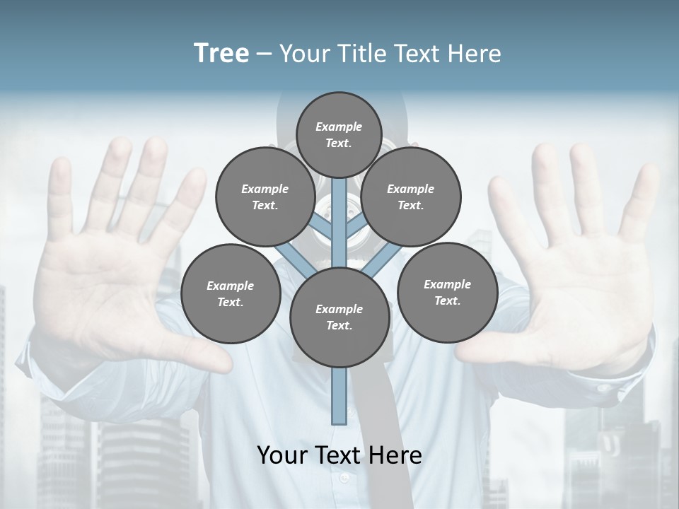 Man Face Rubber PowerPoint Template