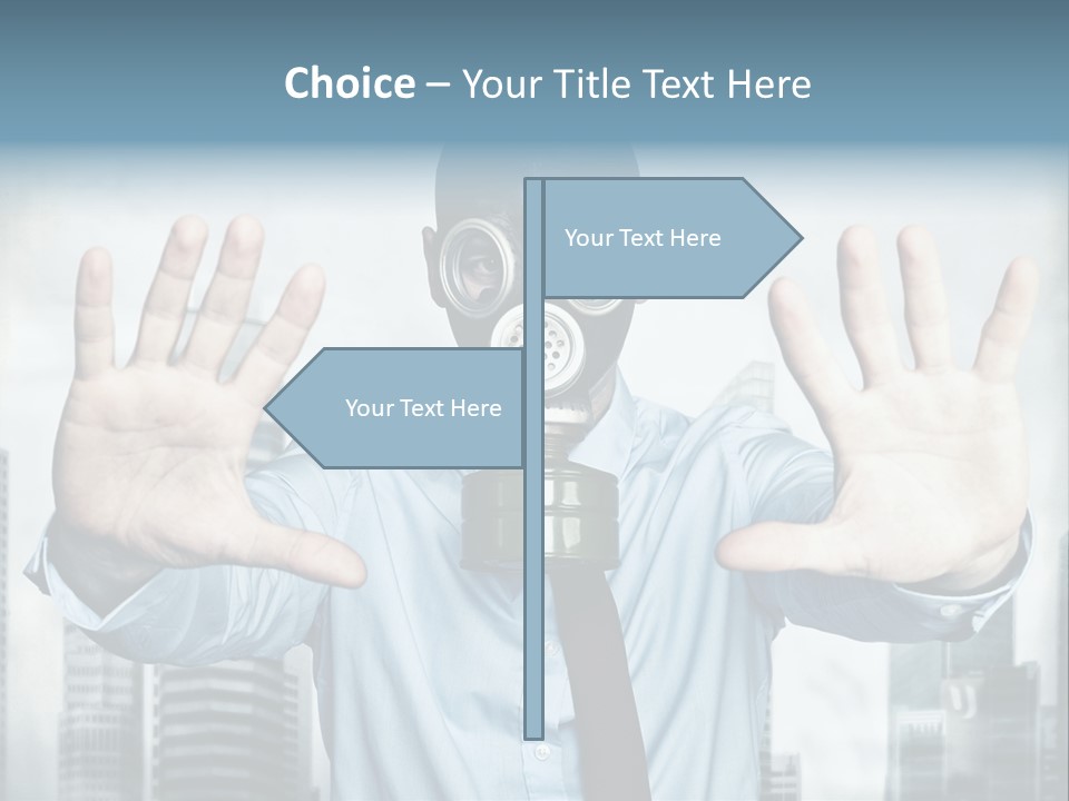 Man Face Rubber PowerPoint Template