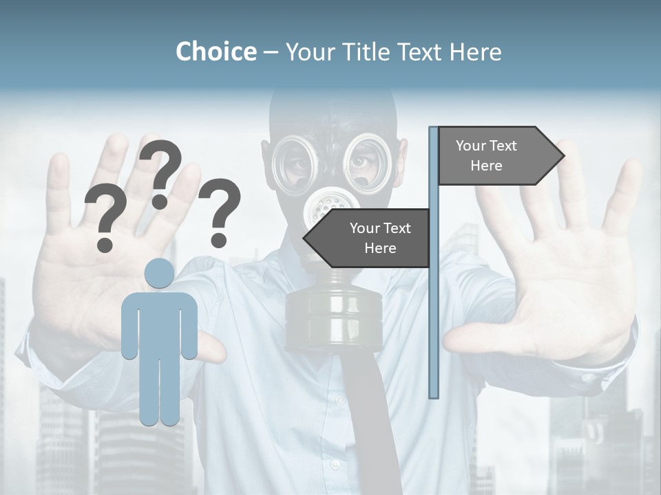 Man Face Rubber PowerPoint Template