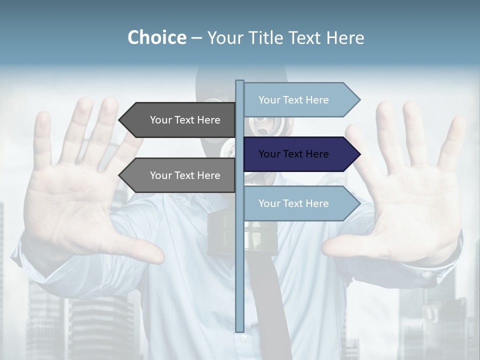 Man Face Rubber PowerPoint Template