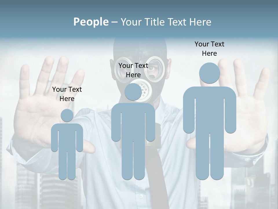 Man Face Rubber PowerPoint Template