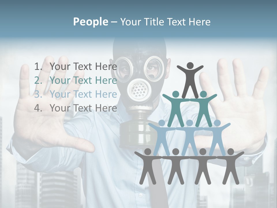 Man Face Rubber PowerPoint Template