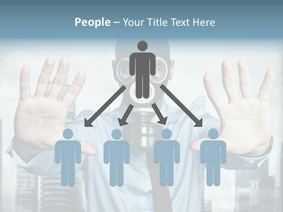 Man Face Rubber PowerPoint Template