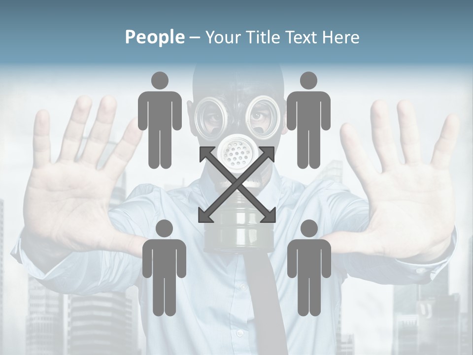 Man Face Rubber PowerPoint Template