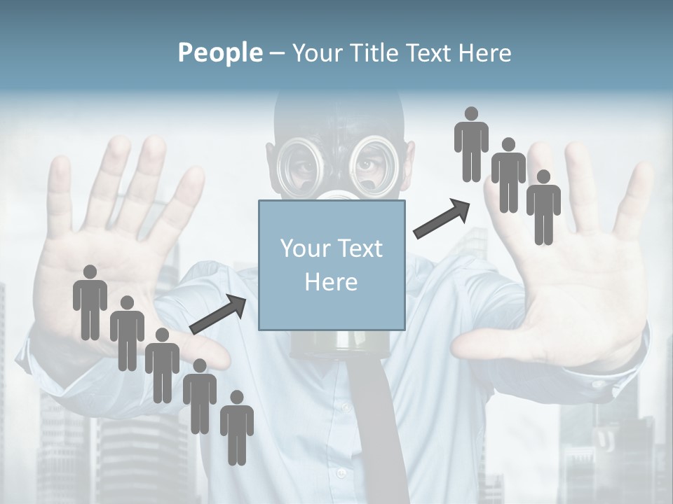 Man Face Rubber PowerPoint Template