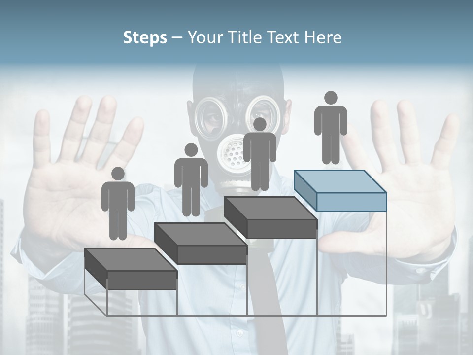 Man Face Rubber PowerPoint Template