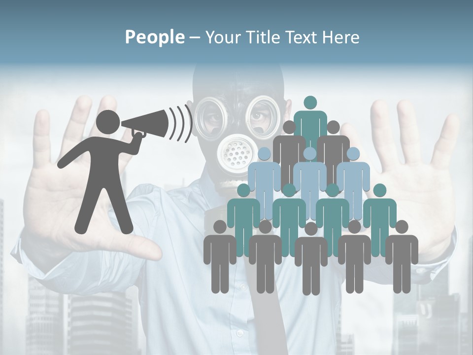 Man Face Rubber PowerPoint Template