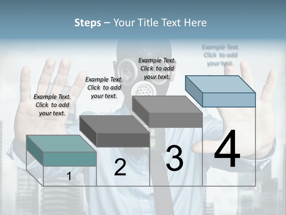 Man Face Rubber PowerPoint Template