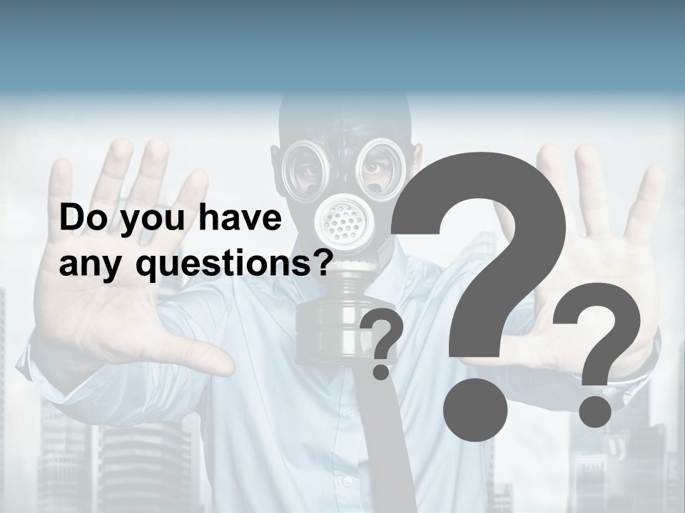 Man Face Rubber PowerPoint Template