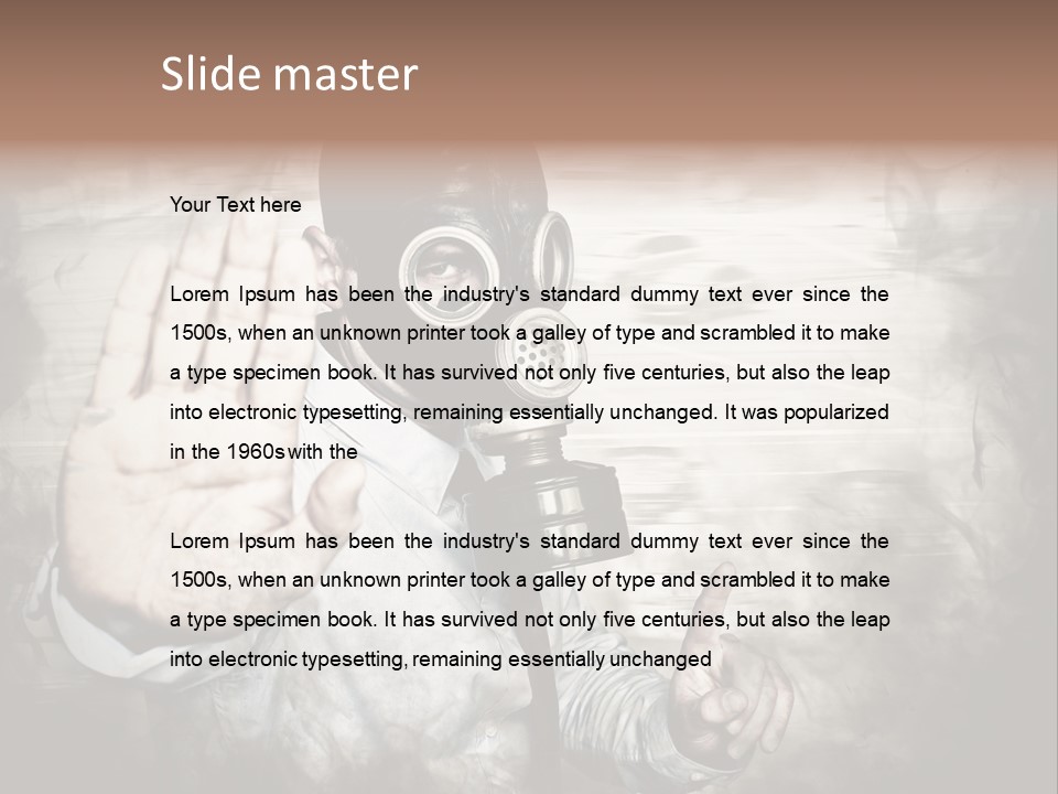 Denied Hazard Radiation PowerPoint Template