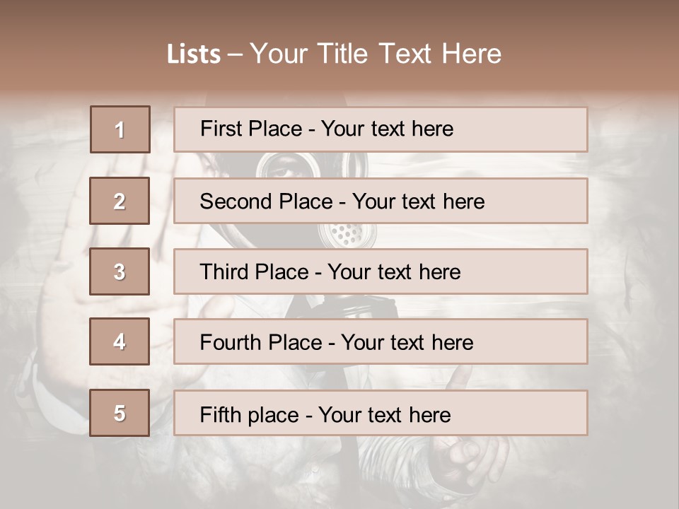 Denied Hazard Radiation PowerPoint Template